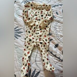 3-6 Months Fall Leaves one piece footie.